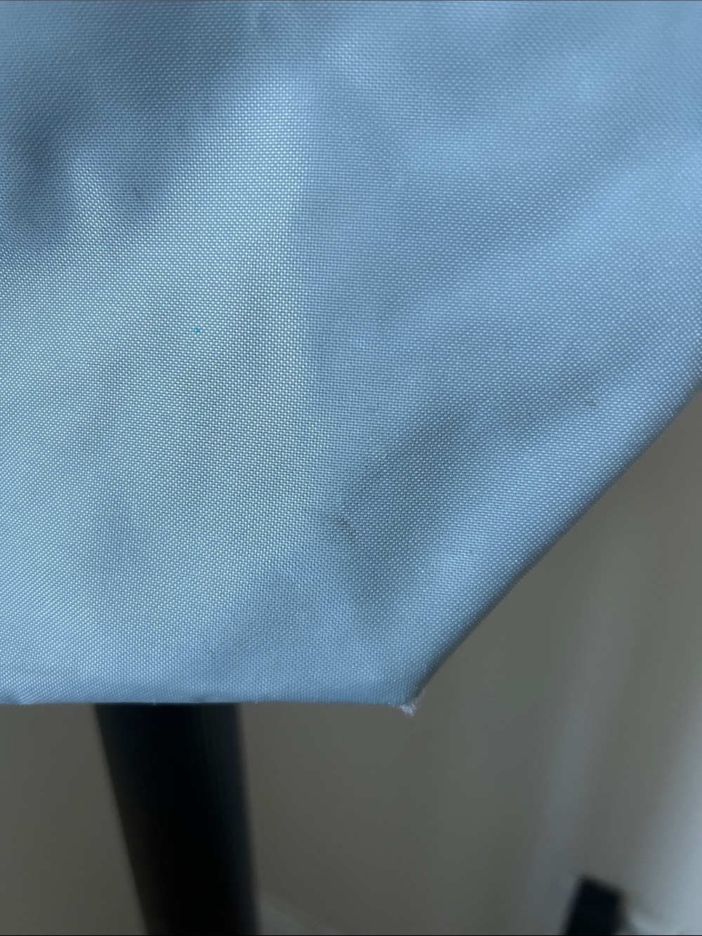 Longchamp Light Blue Nylon Tote with Brown Leather Trim - Picture 7 of 16